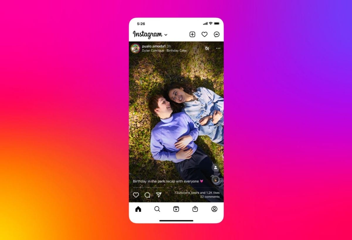 Instagram abandonne le fil d'actualité "plein écran" à la TikTok