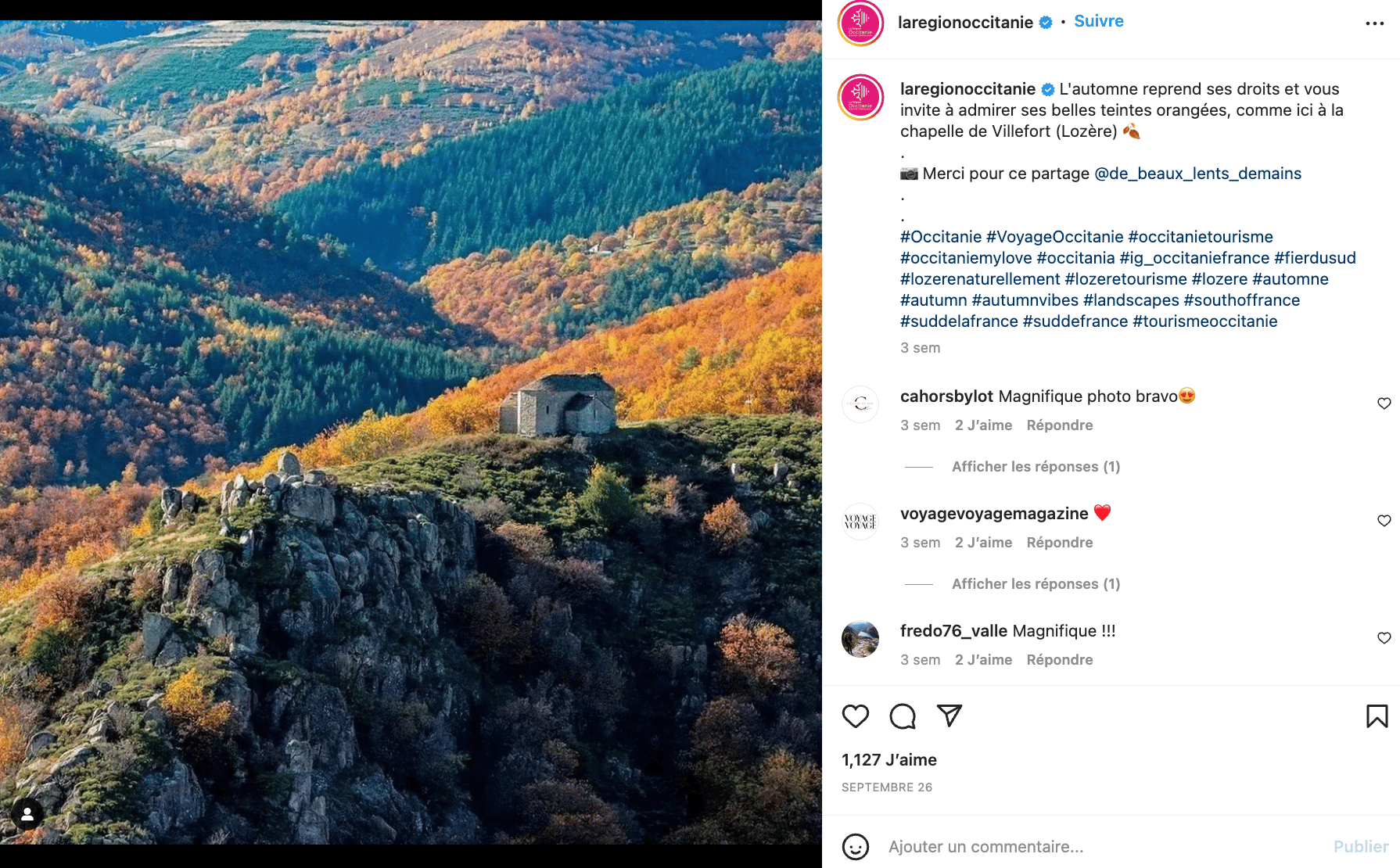 La Region Occitanie sur Instagram