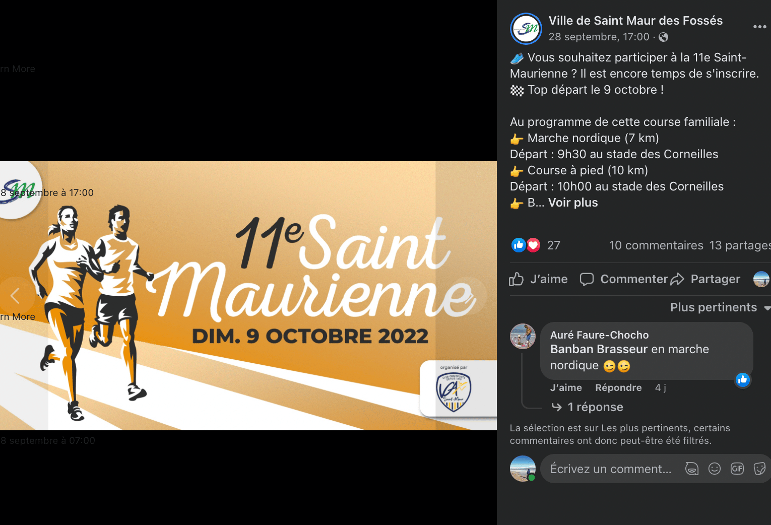 Collectivité locale - Saint-Maur sur Facebook