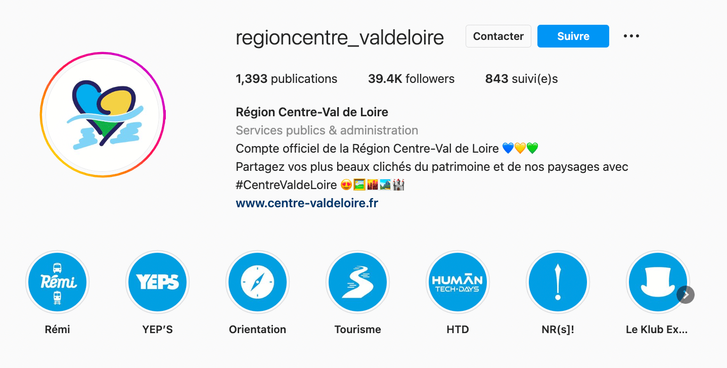 collectivité locale - Région Centre Val de Loire sur Instagram