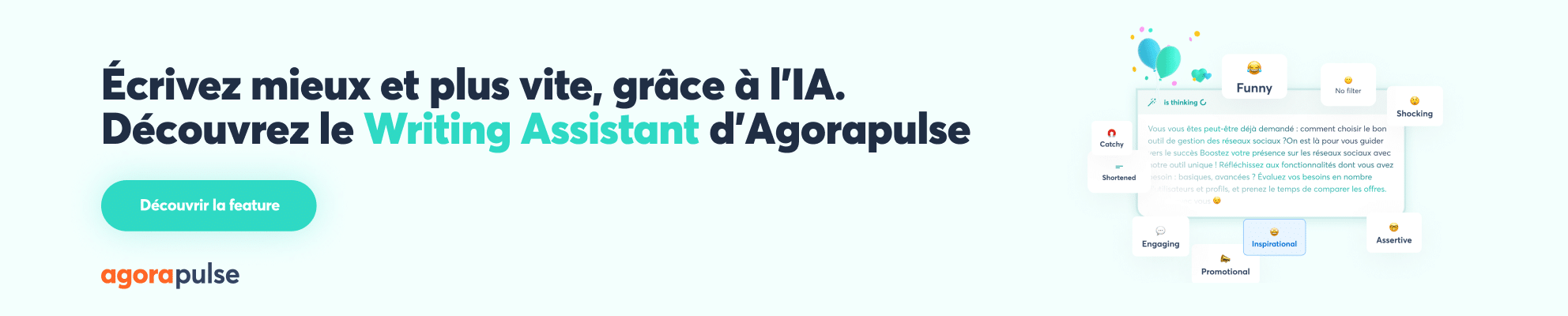 Découvrez le Writing Assistant d’Agorapulse