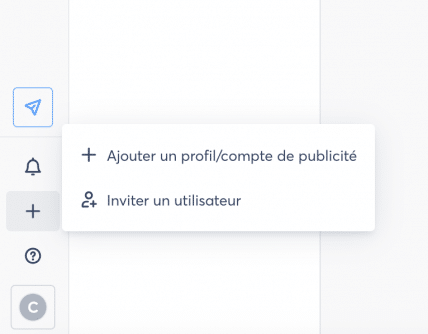 Capture d'écran Ajouter un profil
