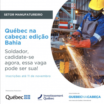 Onepager en Portugais pour le compte IG de Québec en tête