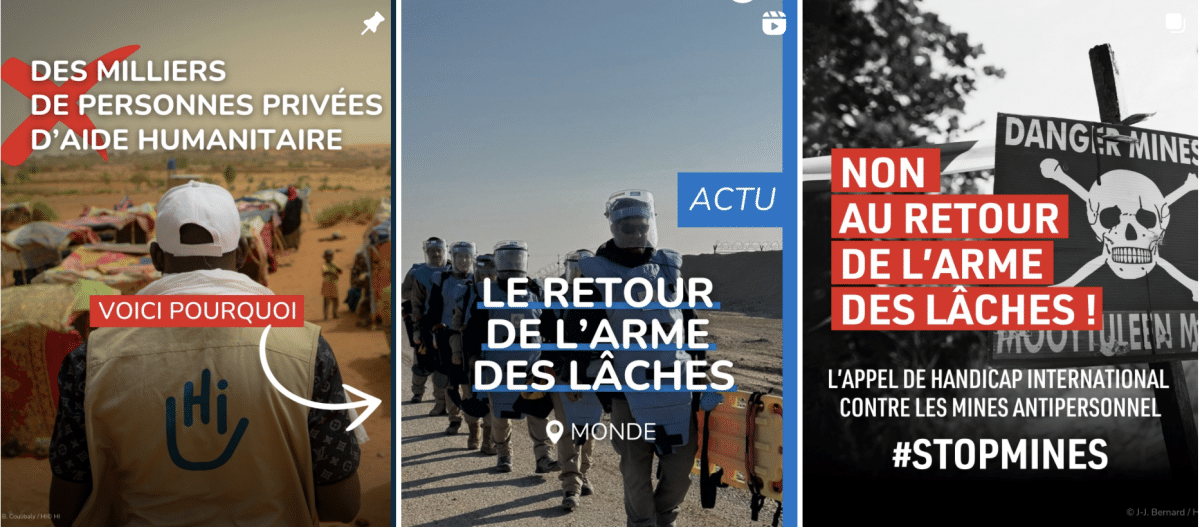 Le compte instagram d’handicap international