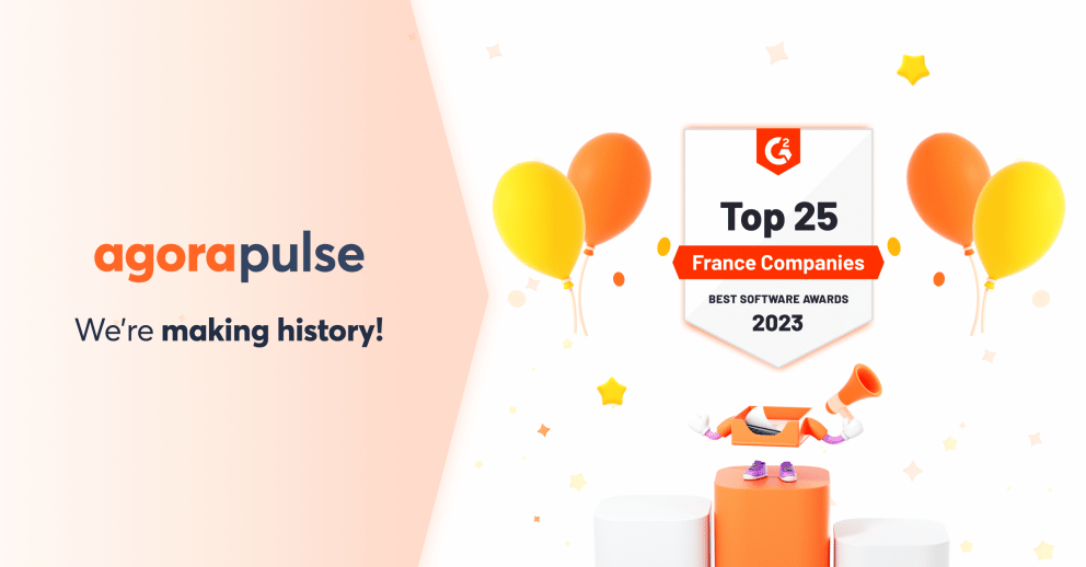 , Agorapulse Ranks in Top 25 of  G2’s 2023 Best Software Awards in France