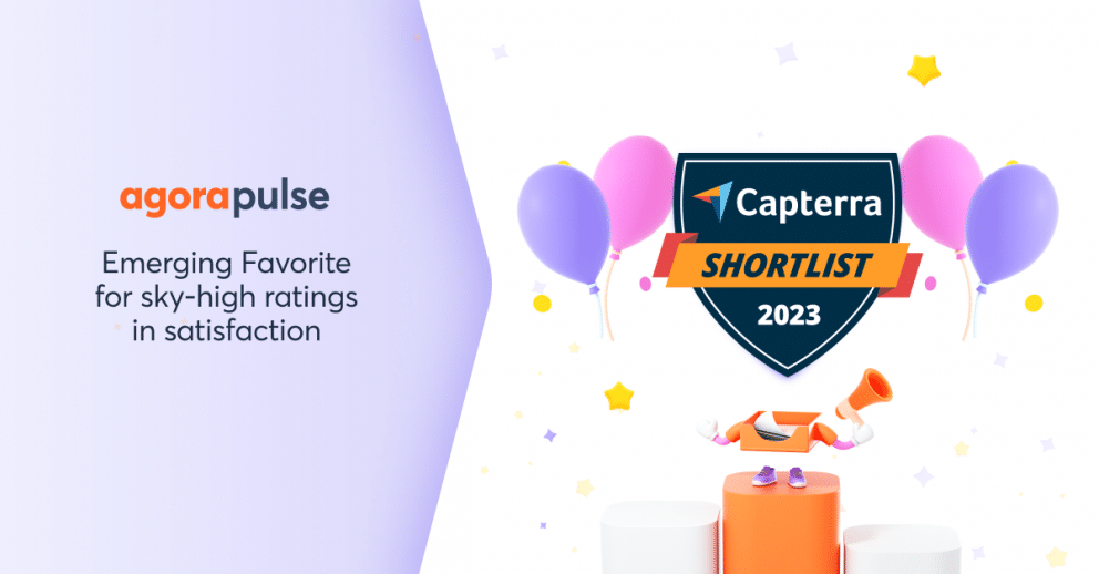 , Agorapulse Named in Capterra Shortlist for Social Media Marketing Software