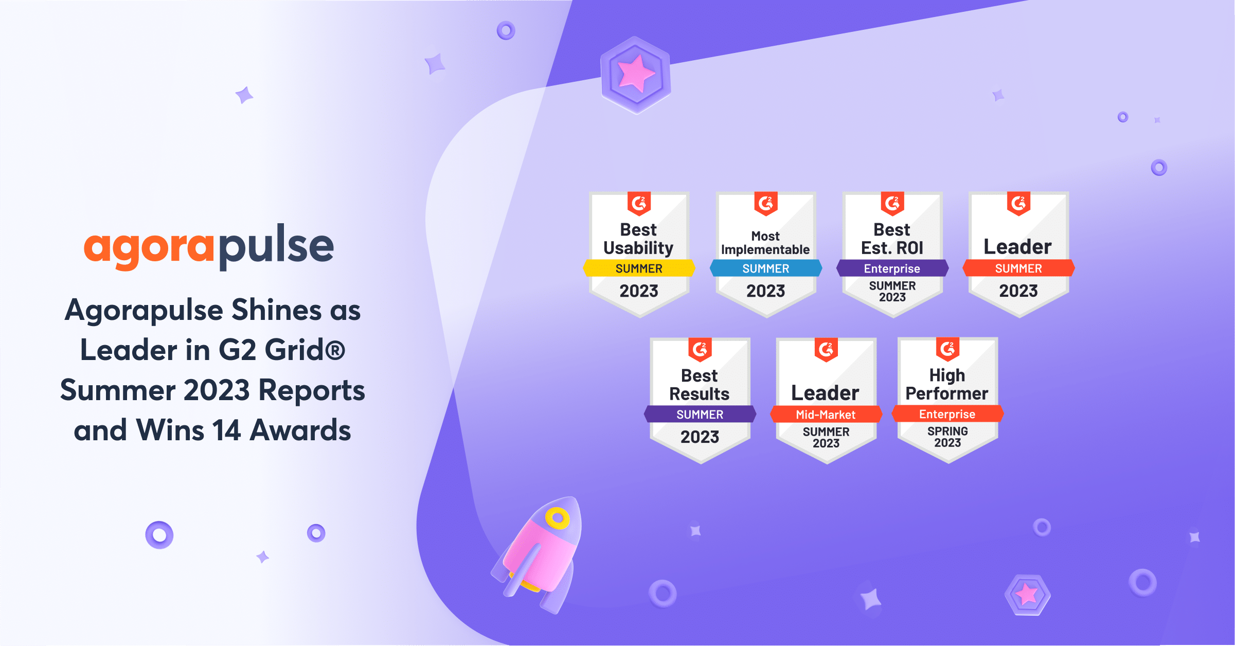Agorapulse Shines as Leader in G2 Grid® Summer 2023 Reports and Wins 14 ...