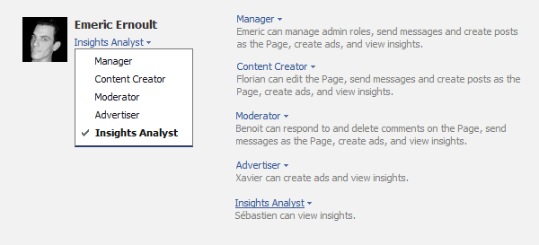 Facebook Admin Roles