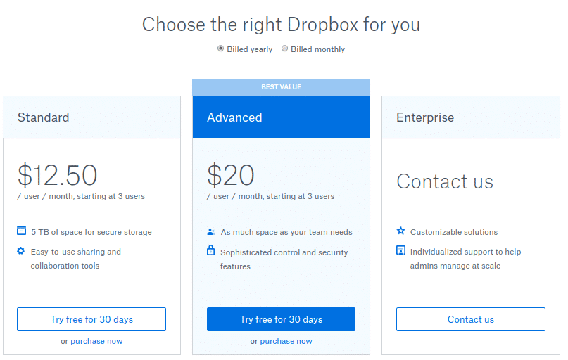 dropbox for working from home