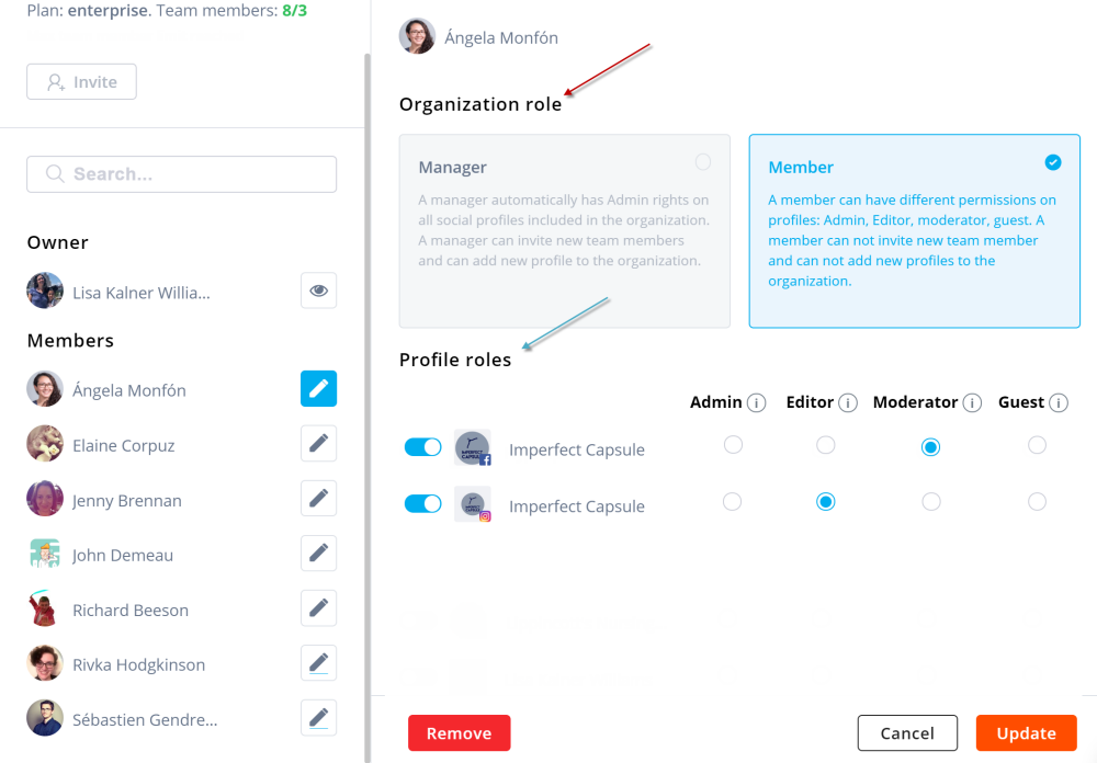 , Instagram Management and Subscription Organization Changes (v8.0)