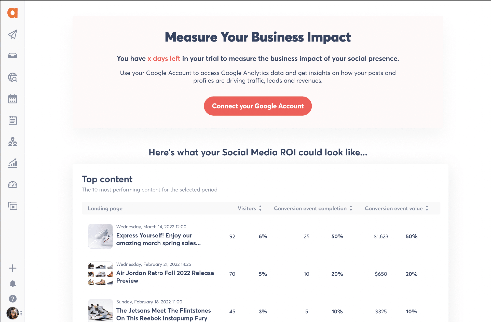 , Connect your Google Analytics 4 account to Agorapulse!