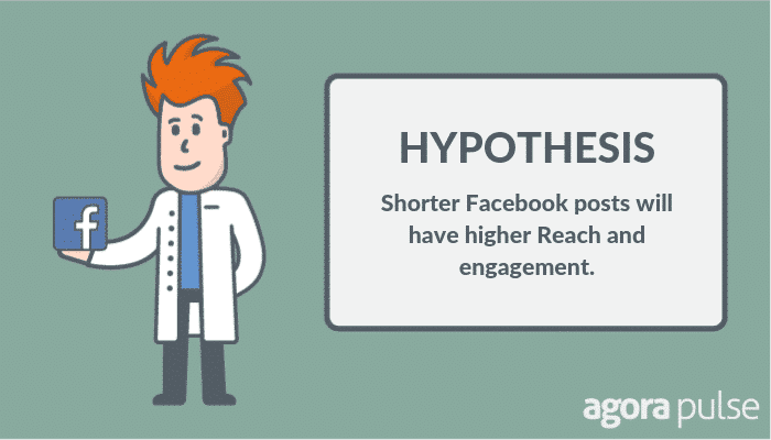hypothesis: shorter facebook posts will have higher reach and engagement