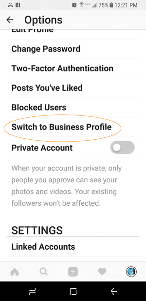 Switch to an Instagram Business Profile