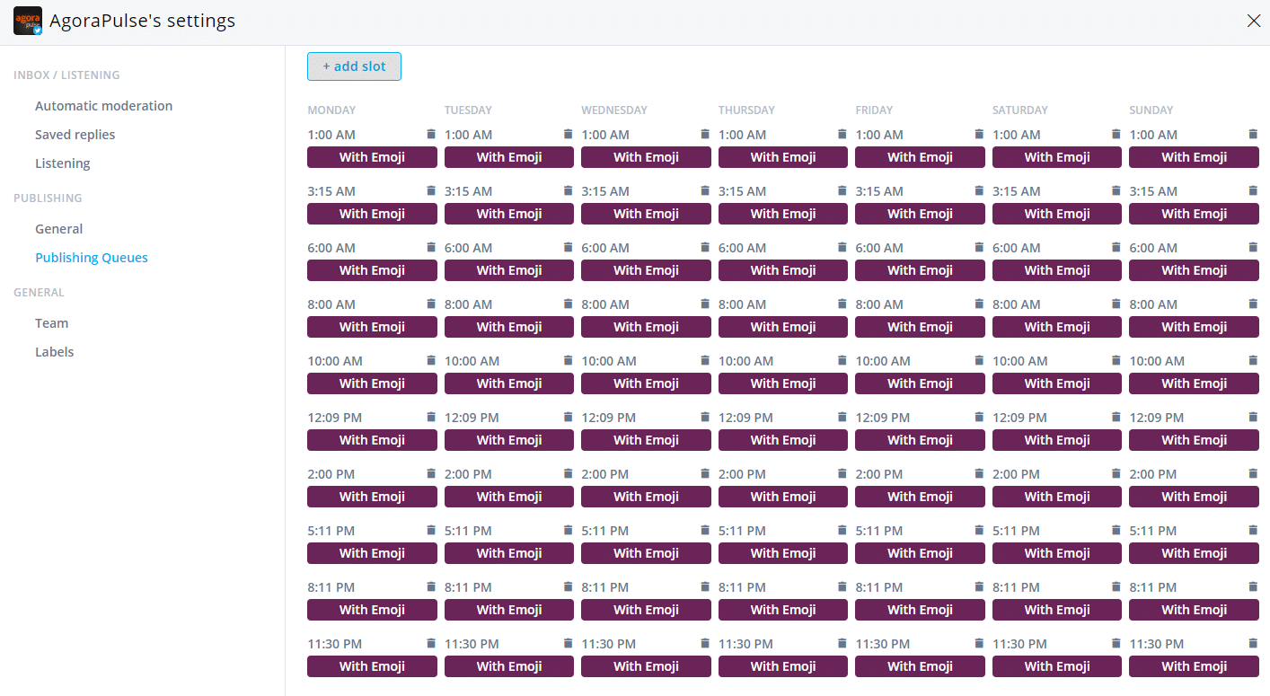 emoji test schedule