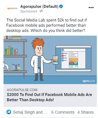 facebook ads no button