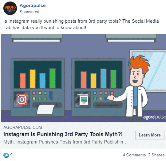 Example 2 of a Reddit ad.