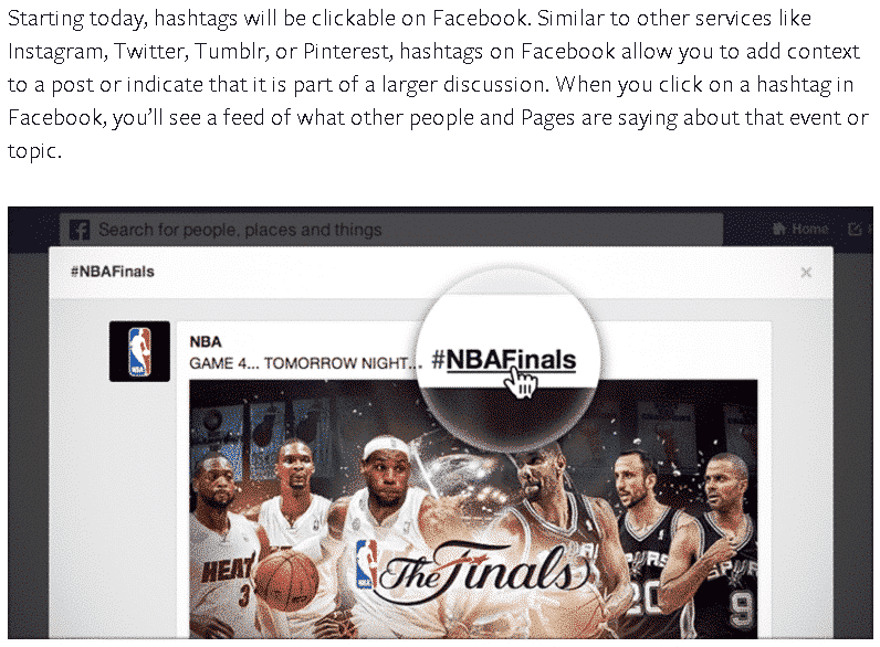 introducing Facebook hashtags