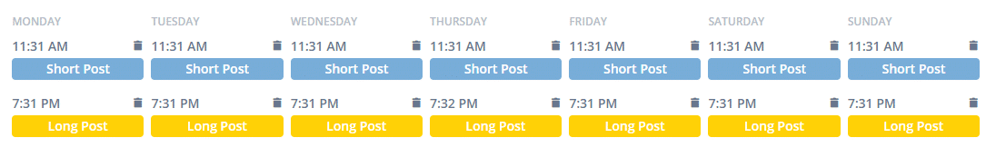 linkedin post schedule