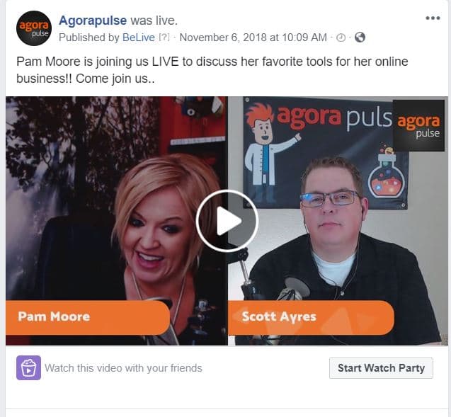 facebook live pam moore